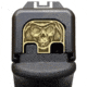 MILSPIN Reaper Skull 3D Slide Plate, Glock 1-5/19X ex. G42/G43/G43X/G48, Brass, 698781684351