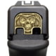 MILSPIN Reaper Skull 3D Slide Plate, Glock 1-5/19X ex. G42/G43/G43X/G48, Brass, 698781684351