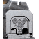 MILSPIN Saint Michael 3D Slide Plate, Glock 1-5/19X ex. G42/G43/G43X/G48, Black Cerakoted Brass, 659629653250