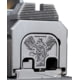 MILSPIN Saint Michael 3D Slide Plate, Glock 1-5/19X ex. G42/G43/G43X/G48, Black Cerakoted Brass, 659629653250