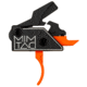 Mimtac Drastic AR-15 Drop-in Touch Trigger, Curved, Orange, DRCR-ORG-02