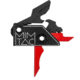 Mimtac Drastic AR-9 Drop-in Trigger, Red, DR9-RED-2