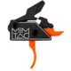 Mimtac Drastic CR 9 AR-9 Drop-In Trigger, Curved, Orange, DRCR9-ORG-02