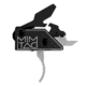 Mimtac Drastic CR 9 AR-9 Drop-In Trigger, Curved, Silver/Black, DRCR9-SVR-02