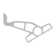 Minn-Kota Raptor Jack Plate Adapter Bracket - Starboard - 2in Setback - 4in Rise - White, 1810365