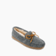Minnetonka Sheepskin Hardsole Moc Slippers - Womens, Grey, 11, 3345-039-11