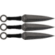 Miscellaneous 3pc Fixed Blade Throwing Knife Set, 5in Double Edge,Black Cord Wrapped Handle MI175