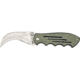 Miscellaneous Bear Claw Folding Knife,4.75in closed,Partially Serrated Claw Blade,Black Alum Handle M3640