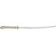 Miscellaneous Dragon Sword,26.5in,Sharpened Stainless Blade,White Composition Handle Black/Silver Trim M3594