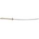 Miscellaneous Dragon Sword,26.5in,Sharpened Stainless Blade,White Composition Handle Silver Trim M3596