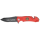 Miscellaneous Firefighter Rescue Folding Knife,3.375in,Modified Clip Point Blade,Red Anodized Alum Handle M3720