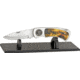 Miscellaneous Giant Vietnam Lockback Fixed Blade Knife,9.75in closed,Stainless Blade,Brushed Stainless Handle M3749