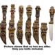 Miscellaneous Handmade Amazon Jungle Knife, 8.75 to 10.25 overall, Handmade clay handle and scabbard, DPAJK