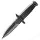 Miscellaneous Mil-Tec Fixed Blade Knife, 4.5 black finish partially serratedstainless dagg, Black checkered ABS handle, 15373000