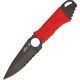 Miscellaneous Neck Fixed Blade Knife,2.75in,Drop Point Blade,Red Nylon Cord Wrapped Handle M4241