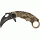 Miscellaneous Speed Assisted Karambit Folding Knife,2.25in,Black Coated Stainless Blade,Tan Digital Camo Anodized Alum Handle/Black Trim M4084