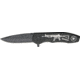 Miscellaneous Speed Assisted Tactical Folding Knife,3.25in,Black Stainless Blade,Black Alum Handle M3798