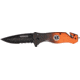Miscellaneous Speed Assisted Two Tone Folding Knife,3.25in,Drop Point Blade,Black And Orange Anodized Alum Handle M3893