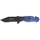 Miscellaneous Speed Assisted Two Tone Folding Knife,3.25in,Tanto Blade,Black And Blue Anodized Alum Handle M3895