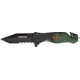 Miscellaneous Speed Assisted Two Tone Folding Knife,3.25in,Tanto Blade,Black And Hunter Green Anodized Alum Handle M3896