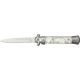 Miscellaneous Speed Milano Folding Knife,5.125in closed,Assisted Opening Blade,Stainless Handle/Imitation White Pearl Inserts M958