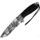 Miscellaneous Zombie Slayer Hunter Fixed Blade Knife,6in,Tanto Blade,Black Cord Wrapped Handle MI74423