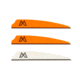 Mission Crossbows Replacement Vanes - 36 Pack, White/Orange, 80798