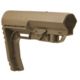 Mission First Tactical Battlelink Minimalist Stock Military For Mil Spec Size 1.148 Diameter Receiver Extensions Flat Dark Earth BMSMILFDE