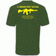 Mission First Tactical American T-Shirt, Olive Drab, Small MFTAMT-OD-S