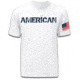 Mission First Tactical American T-Shirt, White, 2XL MFTAMT-WH-XXL