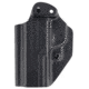 Mission First Tactical Tactical IWB/OWB Appendix Holster, S&amp;W M&amp;P EZ 9mm, Ambidextrous, Black, HSWSH-EZ9AIWBA