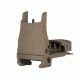 Mission First Tactical Back Up Polymer Flip Up Front Sight With Windage Adjustment Scorched Dark Earth
