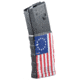 Mission First Tactical Extreme Duty Rifle Magazine, AR15, 5.56x45mm/.223 Rem/.300 AAC, 30 Rounds, Betsy Ross Flag, EXDPM556D-BTR-30RD