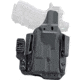Mission First Tactical Pro Kydex IWB Light Holster, Glock 19 w/ Streamlight TLR 7, Ambidextrous, Black, H5-GL-1-WL-7