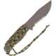 Mission MPS-Ti Fixed Blade Knife, 5in, Partially Serrated, Skeletonized Handle, Multi-Camo Cord Wrap MS0708PS