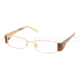 Miu Miu Eyeglass Frames MU64EV, White Gold Frame, 52mm Lens Diameter