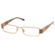Miu Miu MU65EV Progressive Eyeglasses, Bronze Frame / 49 mm Prescription Lenses, 7FS1O1 4916