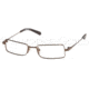 Miu Miu Eyeglasses MU55EV with No-Line Progressive Rx Prescription Lenses 7OI1O1-4916 - Dark Brown 