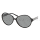 Miu Miu MU 16IS Sunglasses w/ Gloss Black Frame / Gray Lenses, 1AB1A1-5914