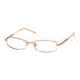 Miu Miu MU59EV Progressive Eyeglasses - Shiny Brass Demo Lens Frame / 50 mm Prescription Lenses, 7OE1O1-5016
