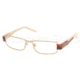 Miu Miu MU63FV SV Prescription Eyeglasses - Shiny Brass Demo Lens Frame / 50 mm Prescription Lenses, 7OE1O1-5016