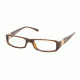 Miu Miu MU14EV SV Prescription Eyeglasses - Striped Brown Demo Lens Frame w/ 51 mm Diameter Lenses, 8AX1O1-5116