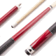 Mizerak 57in Two-Piece Hardwood Cue, Red P1862R