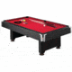 Mizerak 8' Donovan II - Slatron Billiard Table, Black w/ Red Table Cover P5223W2