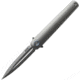 MKM Flame Framelock Dagger Folding Knife, 2.88 stonewash finish Bohler M390 stainless blade, Gray sand blast finish titanium handle, MK FL02-TSW