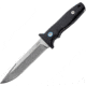 MKM Jouf Fixed Blade Fox Fixed Blade Knife, 10.25in Overall, 5.5in Stonewash Bohler N690 SS Drop Point, Black Sculpted G10 Handle, By Fox, Black Cordura Sheath, Designed By Bob Terzuola, MKFX02-S