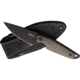 MKM Makro 1 Black Fixed Blade Knife, 6.5in Overall, 2.88in Black Oxide Bohler M390 Stainless Drop Point Blade, Green Micarta Handle, Leather Belt Sheath, MK MA01-GCB
