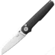 MKM Miura Button Lock Black Al Folding Knife, MKMMIABK