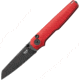 MKM Miura Button Lock Red SW Folding Knife, MKMMIARDB