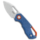 Mkm MKM Voxnaes Isonzo Clip Point Liner Lock Knife Blue FRN 2.25" Stonewash, Blue, Bohler N690, adult, BHQ-100468
